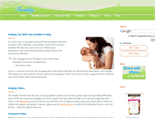 Tablet Screenshot of healthyfertility.com